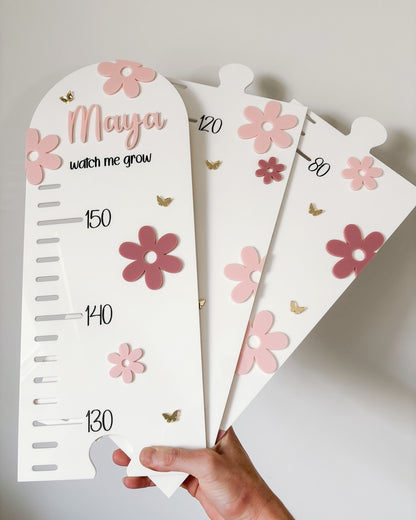 Flower Acrylic Height Chart