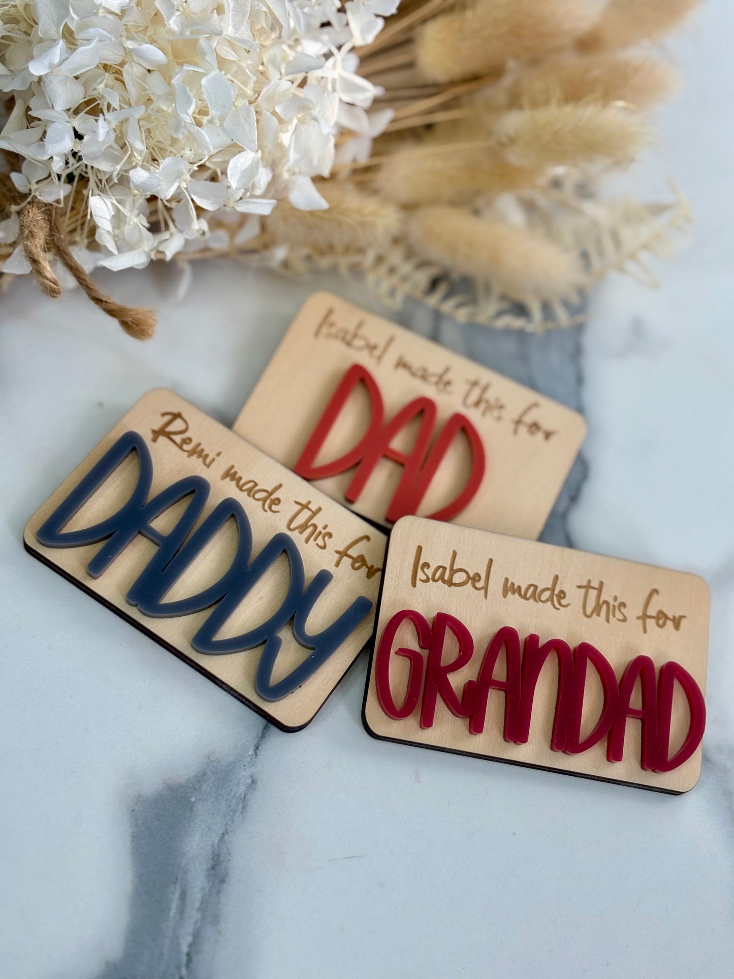 Personalised magnet Father's Day