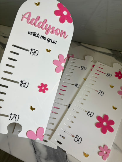 Flower Acrylic Height Chart
