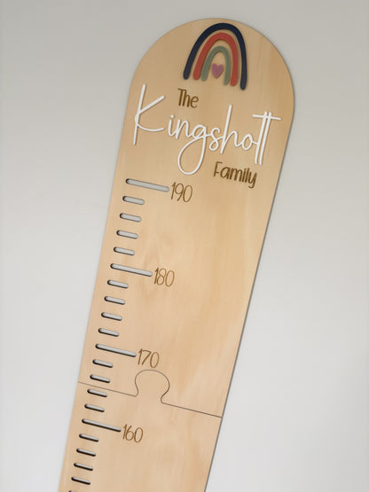 Wooden height chart