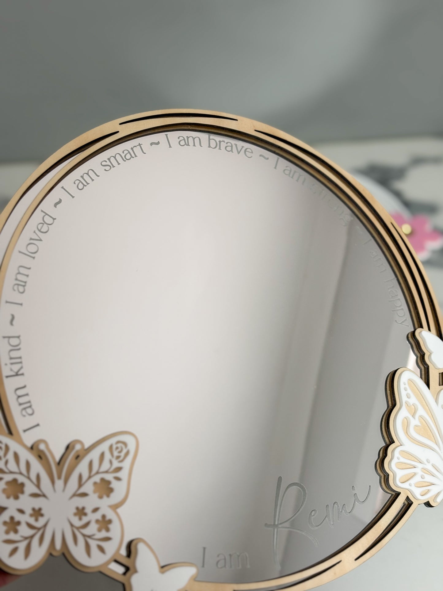 Daily Affirmation Mirror - Butterfly