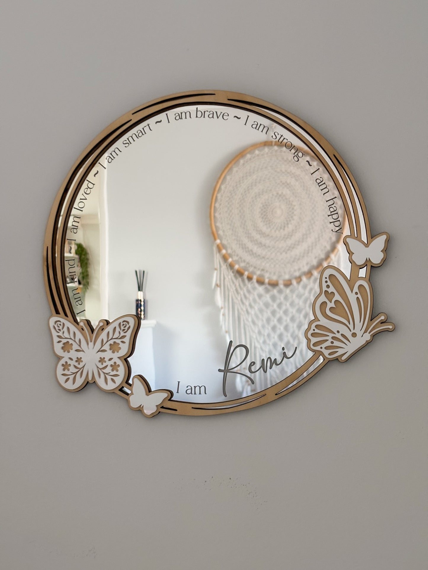 Daily Affirmation Mirror - Butterfly