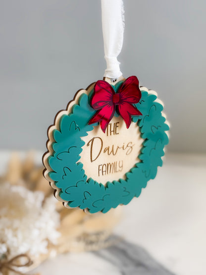 Family Wreath Ornament