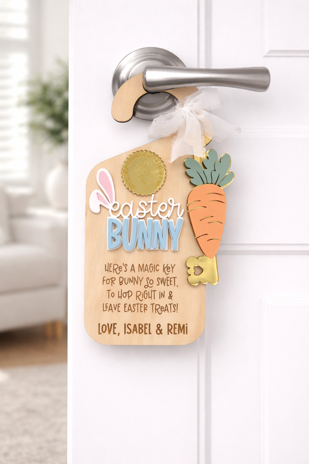 Bunny Magic Key Door Hanger