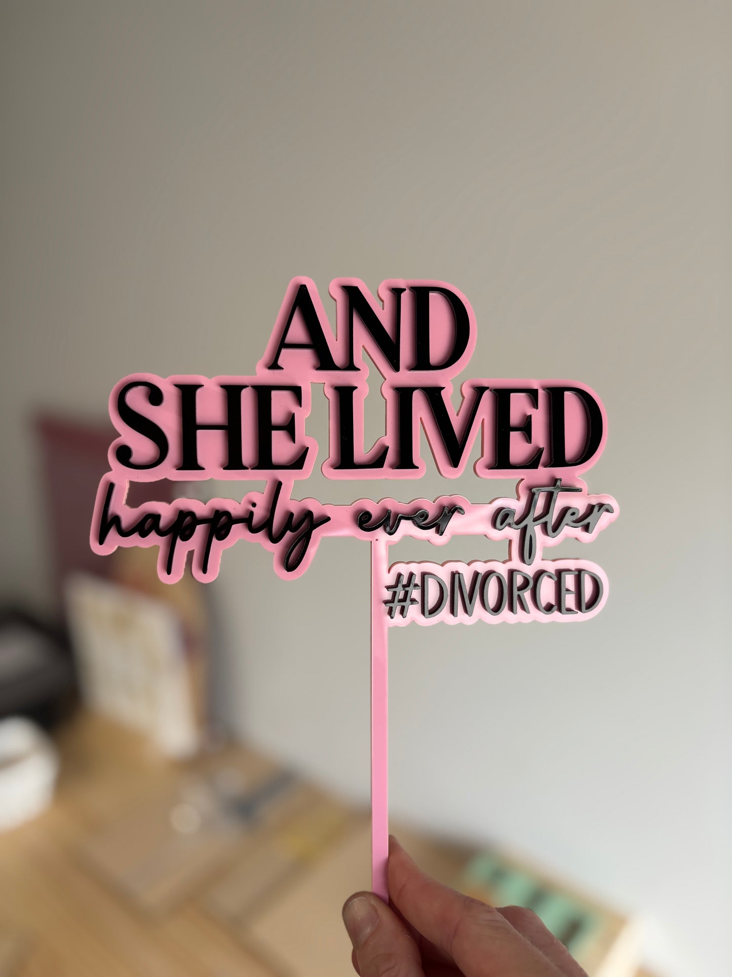 Divorced cake topper