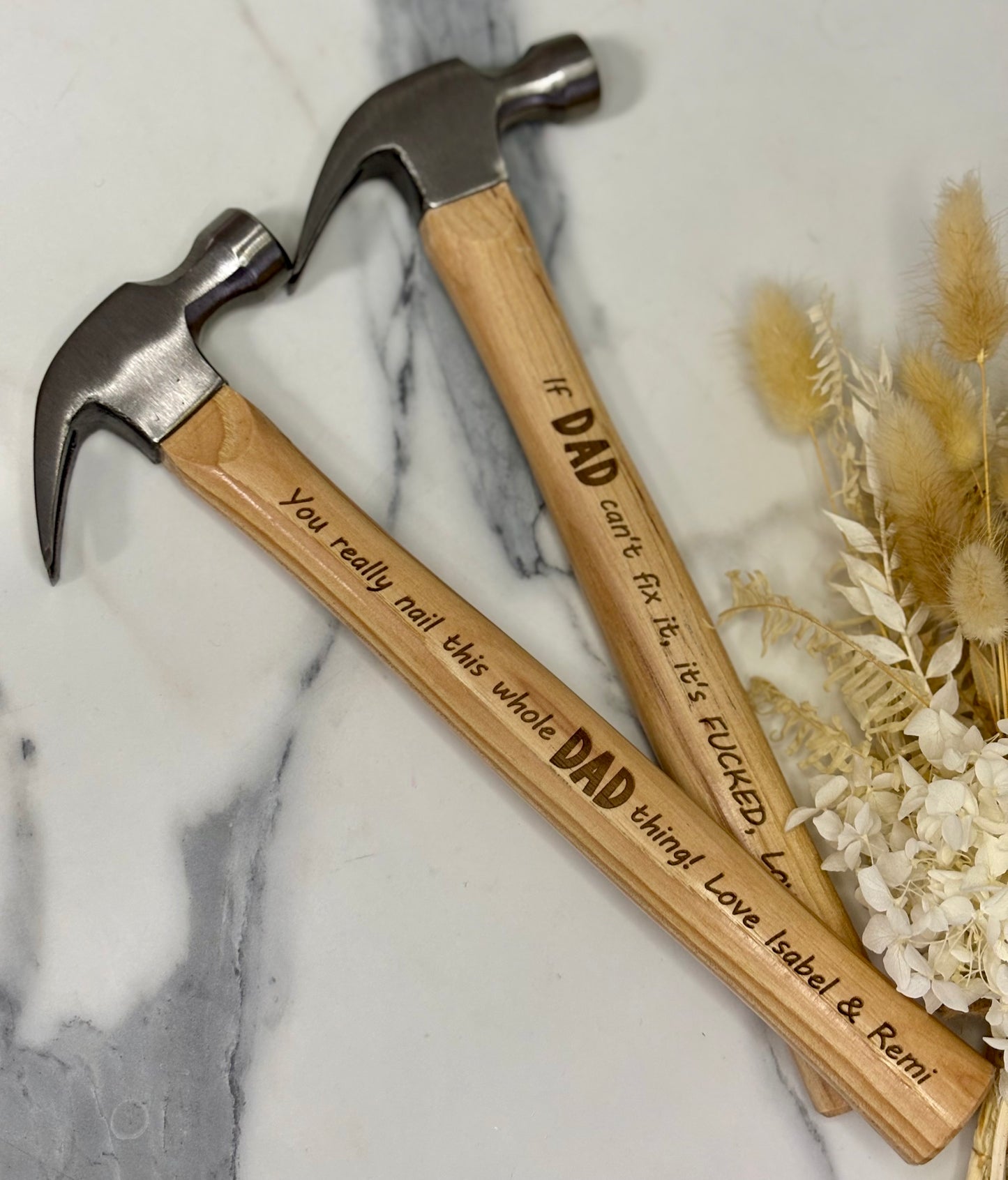 Engraved Claw Hammer
