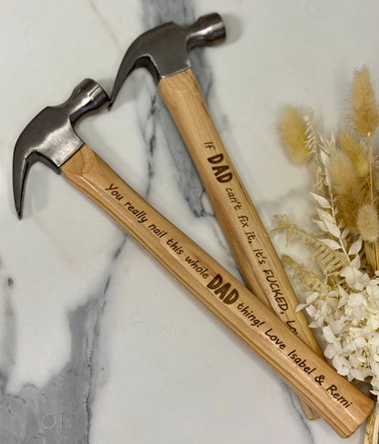 Engraved Claw Hammer