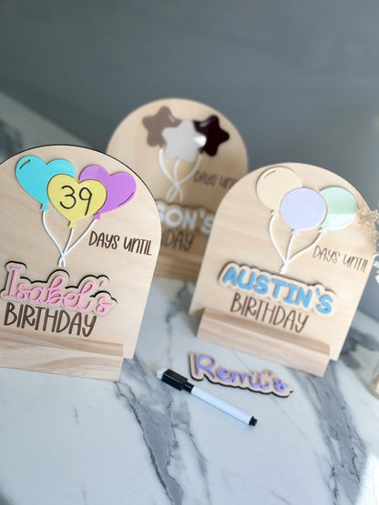 Birthday Countdown - Acrylic