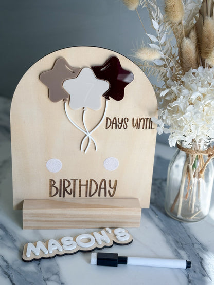 Birthday Countdown - Stars