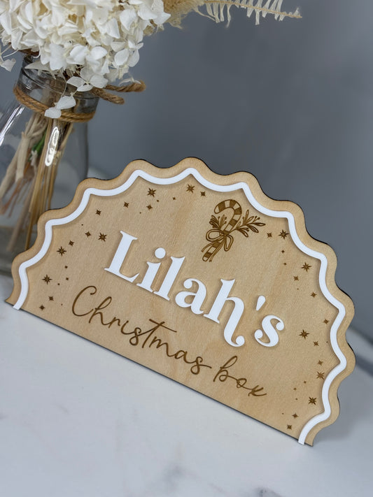 Christmas Crate/Box Plaque