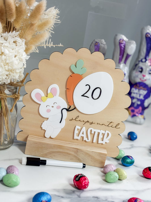 Sleeps until Easter plaque