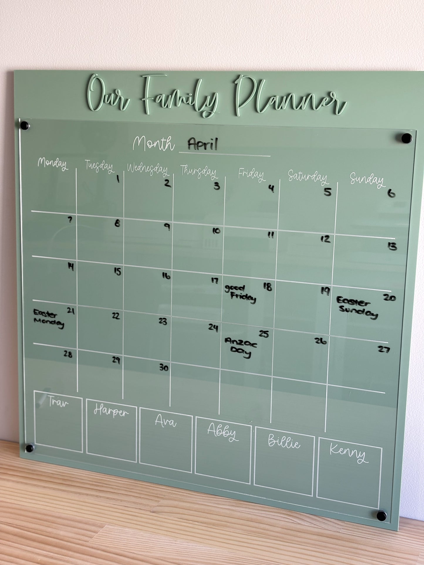 XL wall mounted planner