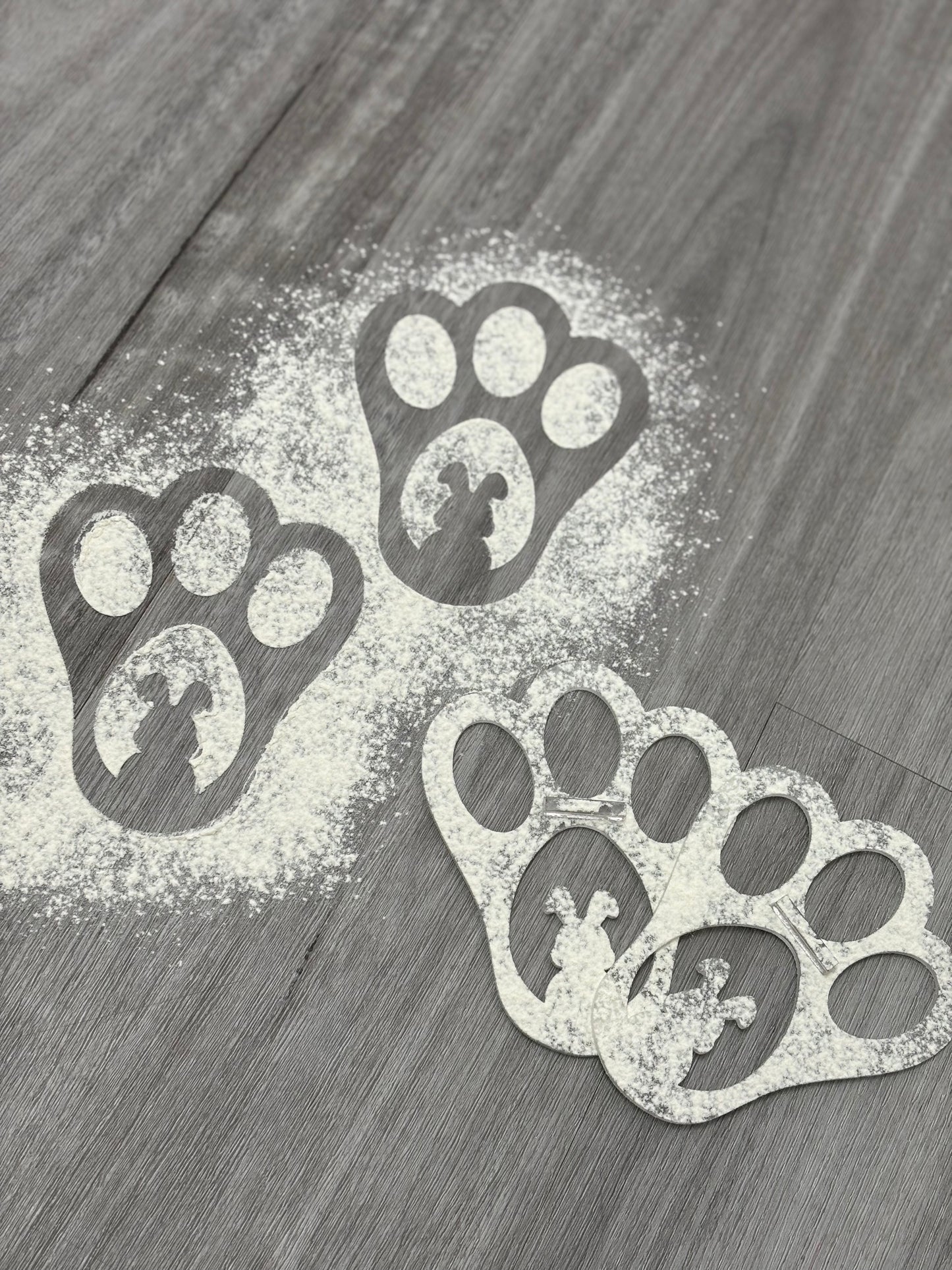 Bunny Feet stencils