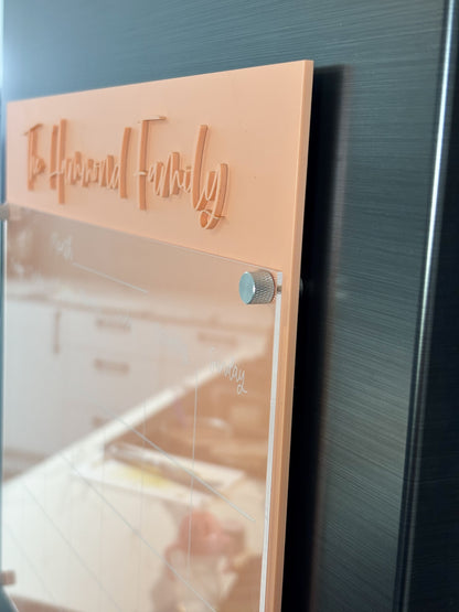 Monthly Magnetic Acrylic Calendar