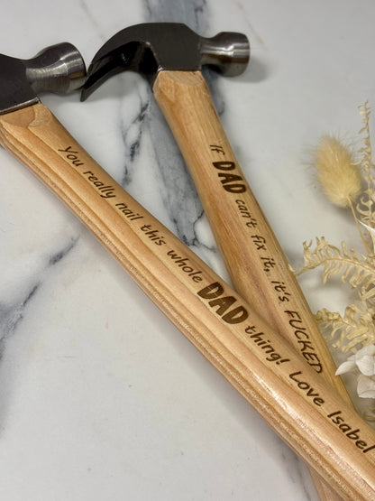 Engraved Claw Hammer