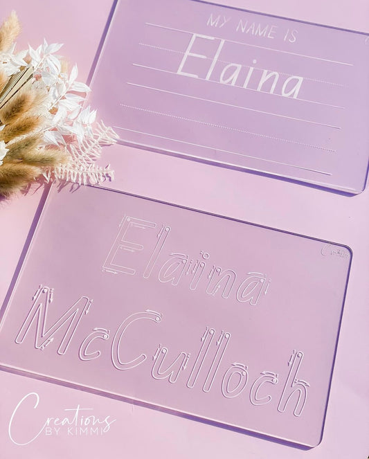 Personalised Name Tracing Boards