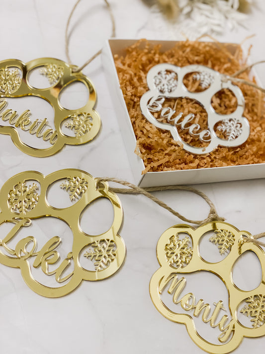 Paw Print Ornament