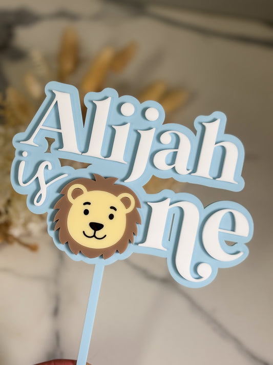 Lion cake topper