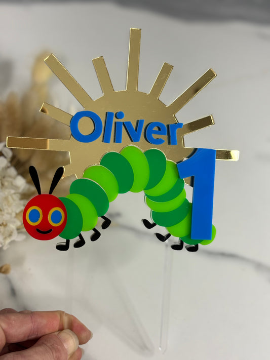 Hungry Little caterpillar Cake topper
