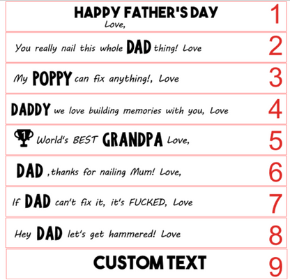 Engraved Claw Hammer