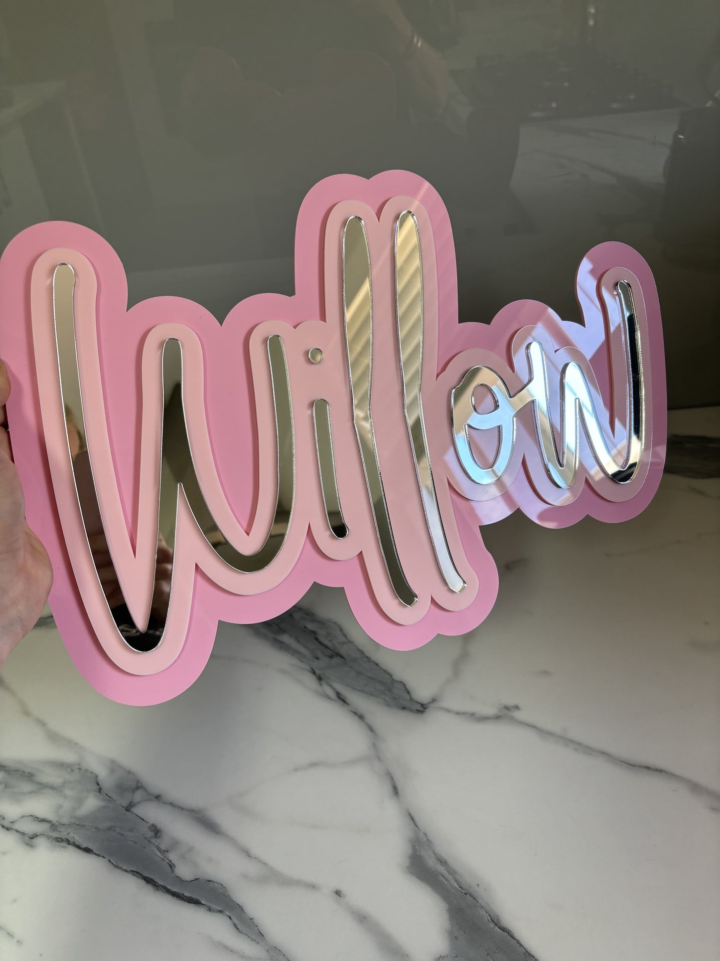 3D Triple Layer Name Plaque