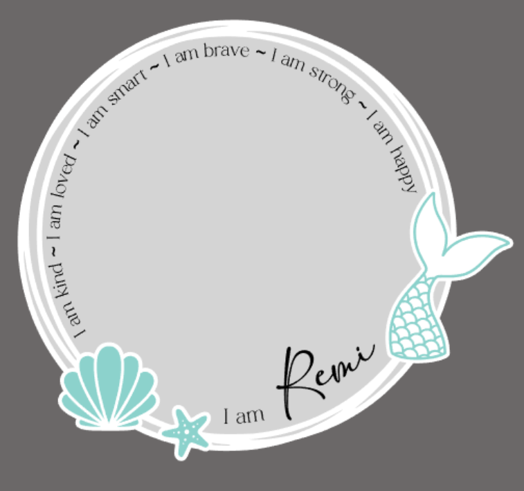 Daily Affirmation Mirror - Mermaid