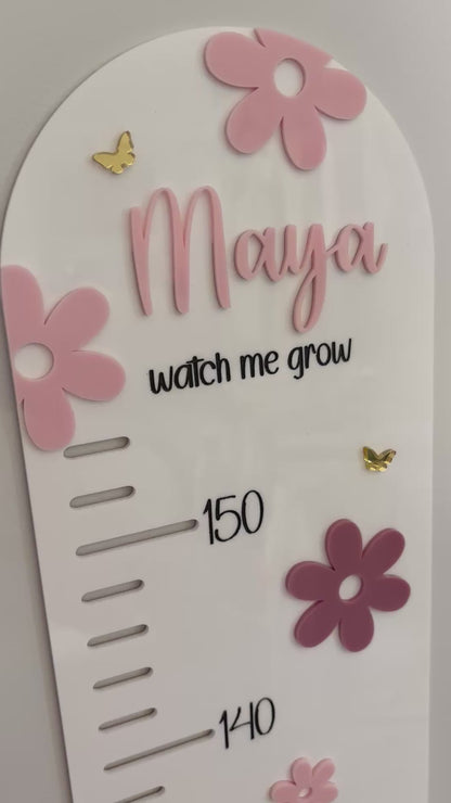 Flower Acrylic Height Chart