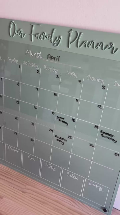 XL wall mounted planner